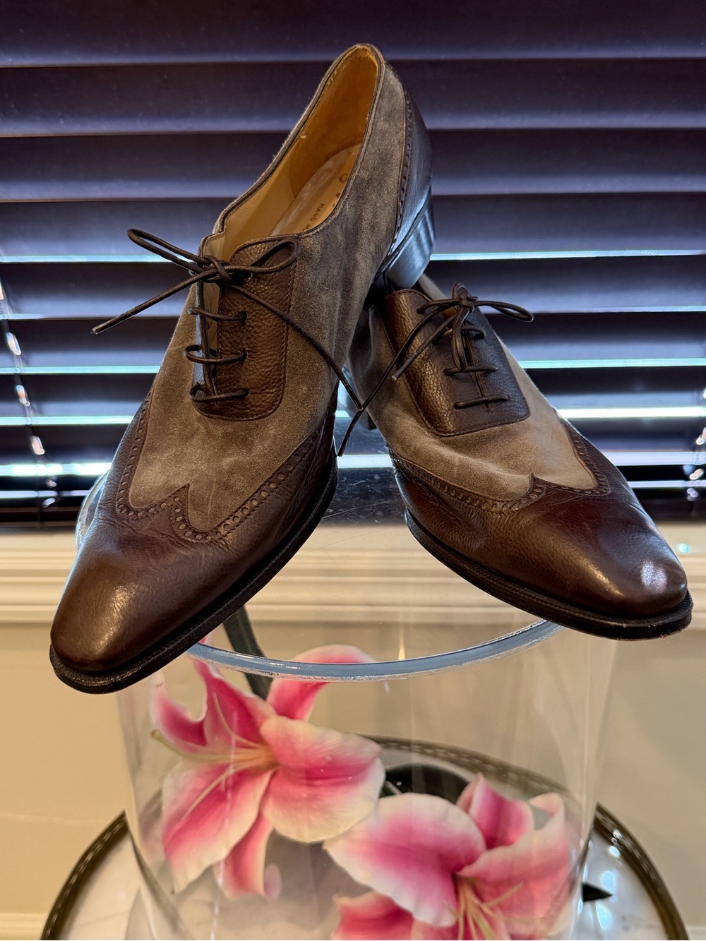 Gravati Neiman Marcus Suede & Leather Oxford Shoes size 10m